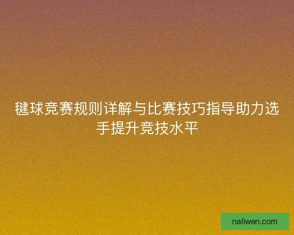 毽球竞赛规则详解与比赛技巧指导助力选手提升竞技水平